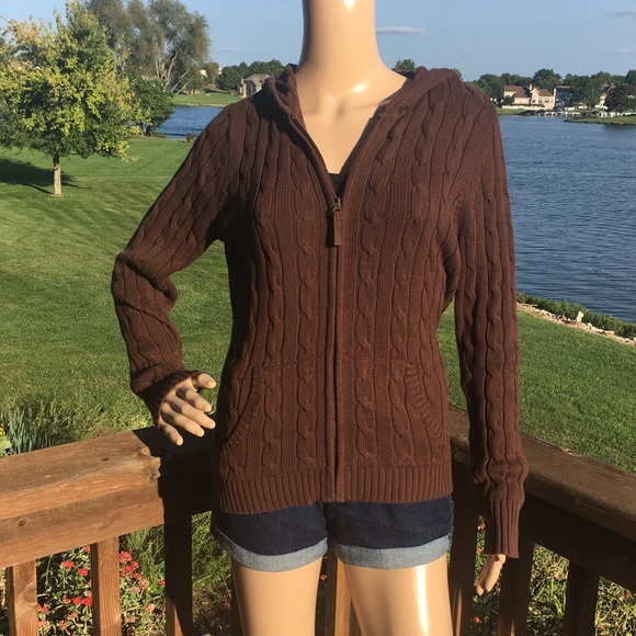 Chocolate Brown Hooded Sweater 